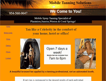 Tablet Screenshot of mobiletanningsolutions.com